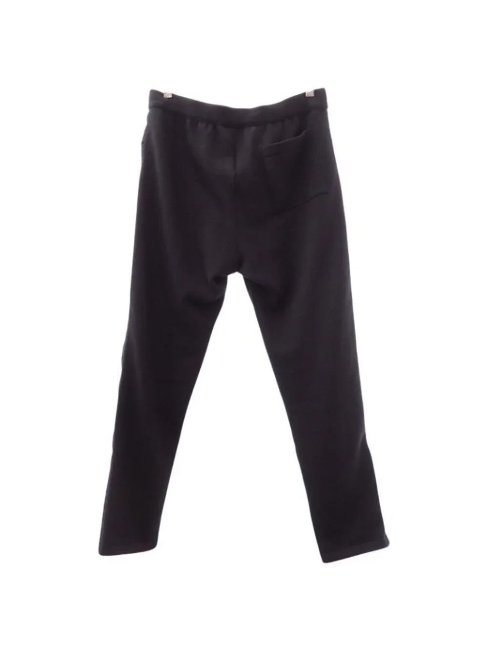 Prada Knit Contrast Nylon Pants 48 Wool Black